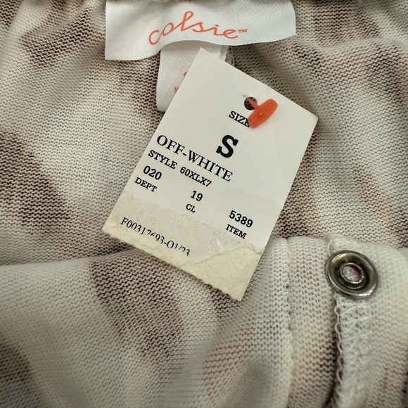 Colsie Comfy Zebra Striped Lounge Shorts - Picture 2 of 3